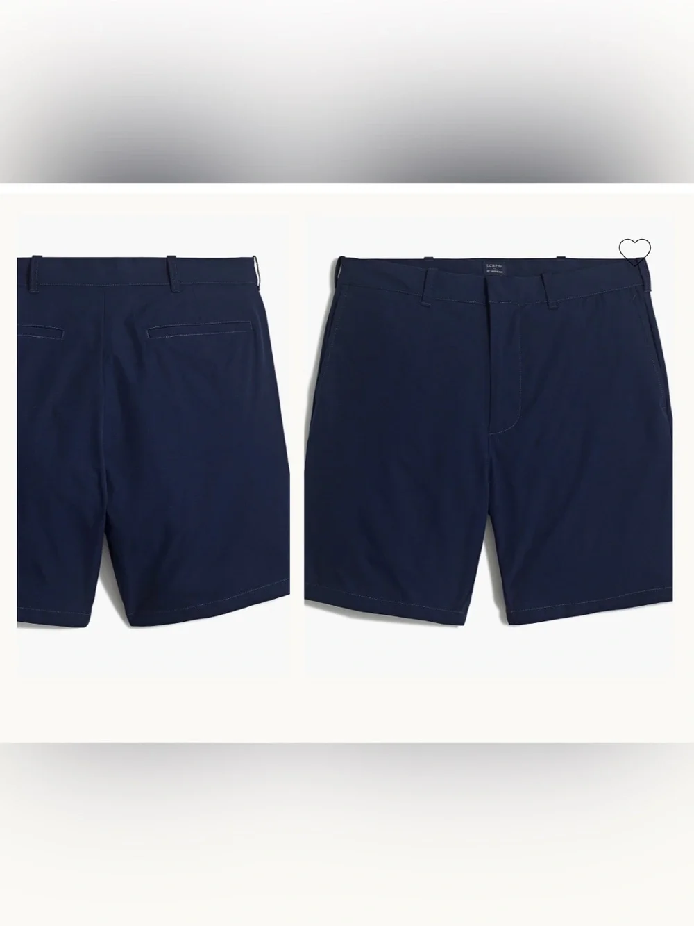 J. Crew Navy Blue 9” Inseam Tech Shorts Size 29